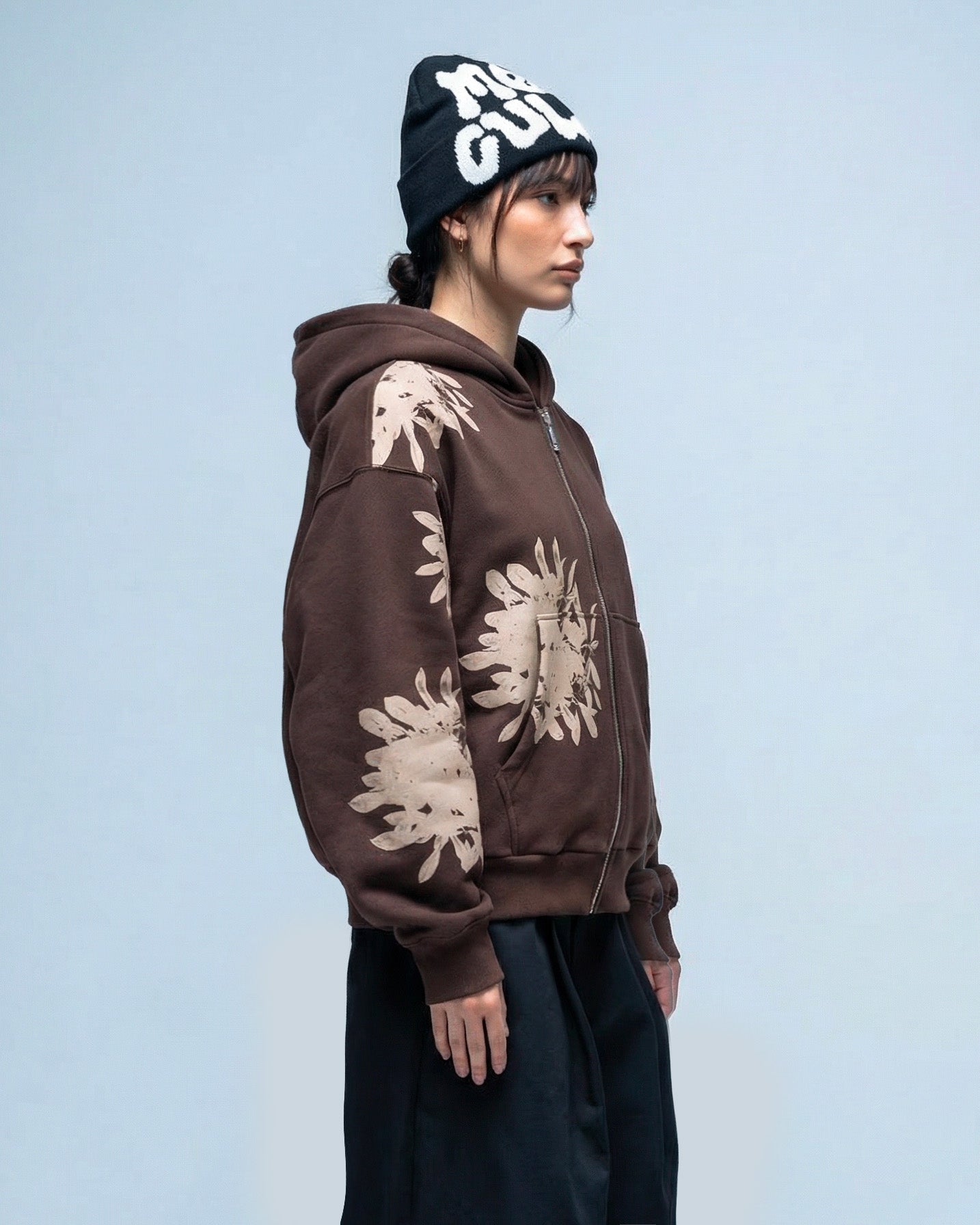 Blossom Trackie- Boxy Fit Zip Hoodie|Edizione Limitata