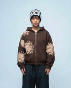 Blossom Trackie- Boxy Fit Zip Hoodie|Edizione Limitata